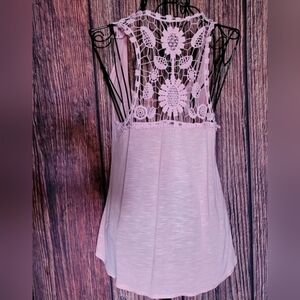Rue 21 Crochet-Lace Racer-Back Top